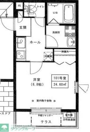 リーヴェル日暮里プレミオの物件間取画像